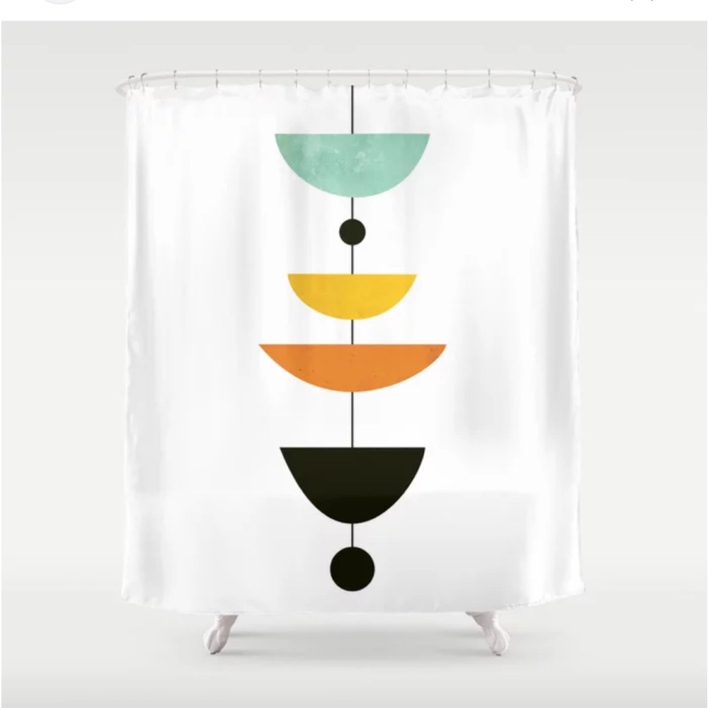 Society6 Mid-century InspiredShower Curtain